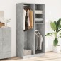 vidaXL Kleiderschrank Betongrau 100x50x200 cm Holzwerkstoff vidaXL Kleiderschrank Betongrau 100x50x200 cm Holzwerkstoff