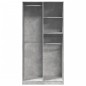 vidaXL Kleiderschrank Betongrau 100x50x200 cm Holzwerkstoff vidaXL Kleiderschrank Betongrau 100x50x200 cm Holzwerkstoff