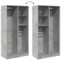 vidaXL Kleiderschrank Betongrau 100x50x200 cm Holzwerkstoff vidaXL Kleiderschrank Betongrau 100x50x200 cm Holzwerkstoff