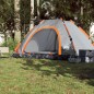 vidaXL Campingzelt 5 Personen Grau und Orange Quick Release vidaXL Campingzelt 5 Personen Grau und Orange Quick Release