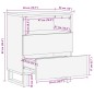 vidaXL Nachttisch 50x34x62 cm Massivholz Akazie vidaXL Nachttisch 50x34x62 cm Massivholz Akazie
