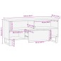 vidaXL TV-Schrank Braun 100x34x46 cm Massivholz Mango vidaXL TV-Schrank Braun 100x34x46 cm Massivholz Mango