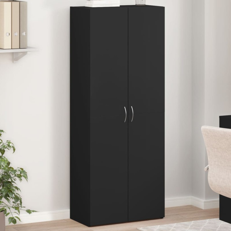 vidaXL Aktenschrank Schwarz 60x32x153 cm Holzwerkstoff vidaXL Aktenschrank Schwarz 60x32x153 cm Holzwerkstoff