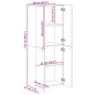vidaXL Aktenschrank Schwarz 60x32x153 cm Holzwerkstoff vidaXL Aktenschrank Schwarz 60x32x153 cm Holzwerkstoff