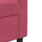 vidaXL 3-tlg. Sofagarnitur mit Kissen und Nackenrollen Weinrot Samt vidaXL 3-tlg. Sofagarnitur mit Kissen und Nackenrollen Weinrot Samt