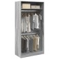 vidaXL Kleiderschrank Grau Sonoma 100x50x200 cm Holzwerkstoff vidaXL Kleiderschrank Grau Sonoma 100x50x200 cm Holzwerkstoff