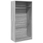 vidaXL Kleiderschrank Grau Sonoma 100x50x200 cm Holzwerkstoff vidaXL Kleiderschrank Grau Sonoma 100x50x200 cm Holzwerkstoff
