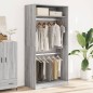 vidaXL Kleiderschrank Grau Sonoma 100x50x200 cm Holzwerkstoff vidaXL Kleiderschrank Grau Sonoma 100x50x200 cm Holzwerkstoff