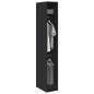 vidaXL Kleiderschrank Schwarz 30x50x200 cm Holzwerkstoff vidaXL Kleiderschrank Schwarz 30x50x200 cm Holzwerkstoff