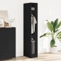 vidaXL Kleiderschrank Schwarz 30x50x200 cm Holzwerkstoff vidaXL Kleiderschrank Schwarz 30x50x200 cm Holzwerkstoff