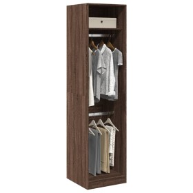 vidaXL Kleiderschrank Braun Eichen-Optik 50x50x200 cm Holzwerkstoff