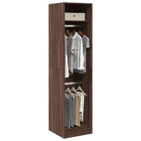 vidaXL Kleiderschrank Braun Eichen-Optik 50x50x200 cm Holzwerkstoff