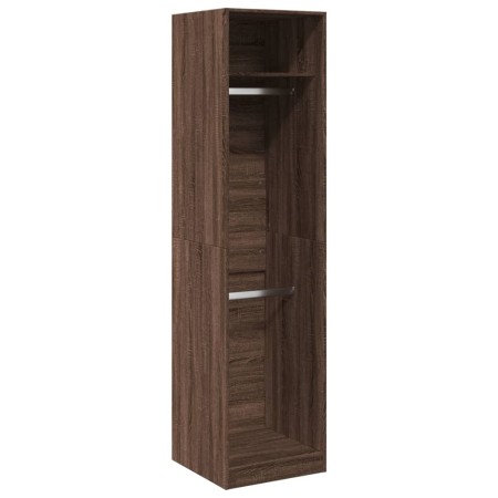 vidaXL Kleiderschrank Braun Eichen-Optik 50x50x200 cm Holzwerkstoff