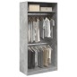 vidaXL Kleiderschrank Betongrau 100x50x200 cm Holzwerkstoff vidaXL Kleiderschrank Betongrau 100x50x200 cm Holzwerkstoff