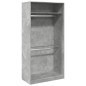 vidaXL Kleiderschrank Betongrau 100x50x200 cm Holzwerkstoff vidaXL Kleiderschrank Betongrau 100x50x200 cm Holzwerkstoff