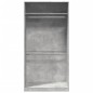 vidaXL Kleiderschrank Betongrau 100x50x200 cm Holzwerkstoff vidaXL Kleiderschrank Betongrau 100x50x200 cm Holzwerkstoff