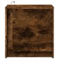 vidaXL Nachttisch mit LED-Leuchten Räuchereiche Holzwerkstoff vidaXL Nachttisch mit LED-Leuchten Räuchereiche Holzwerkstoff