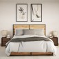 vidaXL Nachttische mit LED-Leuchten 2 Stk. Braun Eiche Holzwerkstoff vidaXL Nachttische mit LED-Leuchten 2 Stk. Braun Eiche Holzwerkstoff