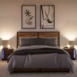 vidaXL Nachttische mit LED-Leuchten 2 Stk. Braun Eiche Holzwerkstoff vidaXL Nachttische mit LED-Leuchten 2 Stk. Braun Eiche Holzwerkstoff