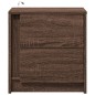 vidaXL Nachttische mit LED-Leuchten 2 Stk. Braun Eiche Holzwerkstoff vidaXL Nachttische mit LED-Leuchten 2 Stk. Braun Eiche Holzwerkstoff
