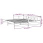 vidaXL Tagesbett ohne Matratze Weiß 80x200 cm Massivholz Kiefer vidaXL Tagesbett ohne Matratze Weiß 80x200 cm Massivholz Kiefer