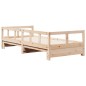 vidaXL Tagesbett ohne Matratze 90x200 cm Massivholz Kiefer vidaXL Tagesbett ohne Matratze 90x200 cm Massivholz Kiefer