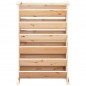 vidaXL Vertikalbeet mit 6 Fächern 69x40x101,5 cm Massivholz Kiefer vidaXL Vertikalbeet mit 6 Fächern 69x40x101,5 cm Massivholz Kiefer