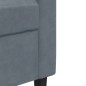 vidaXL 3-tlg. Sofagarnitur mit Kissen und Nackenrollen Dunkelgrau Samt vidaXL 3-tlg. Sofagarnitur mit Kissen und Nackenrollen Dunkelgrau Samt