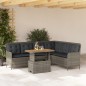 vidaXL 2-tlg. Garten-Sofagarnitur mit Auflagen Poly Rattan Grau vidaXL 2-tlg. Garten-Sofagarnitur mit Auflagen Poly Rattan Grau