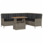 vidaXL 2-tlg. Garten-Sofagarnitur mit Auflagen Poly Rattan Grau vidaXL 2-tlg. Garten-Sofagarnitur mit Auflagen Poly Rattan Grau