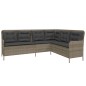 vidaXL 2-tlg. Garten-Sofagarnitur mit Auflagen Poly Rattan Grau vidaXL 2-tlg. Garten-Sofagarnitur mit Auflagen Poly Rattan Grau