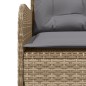 vidaXL 2-tlg. Garten-Sofagarnitur mit Kissen Beige Poly Rattan vidaXL 2-tlg. Garten-Sofagarnitur mit Kissen Beige Poly Rattan