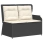 vidaXL 3-tlg. Garten-Lounge-Set mit Kissen Schwarz Poly Rattan vidaXL 3-tlg. Garten-Lounge-Set mit Kissen Schwarz Poly Rattan