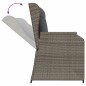 vidaXL 4-tlg. Garten-Lounge-Set mit Kissen Grau Poly Rattan vidaXL 4-tlg. Garten-Lounge-Set mit Kissen Grau Poly Rattan