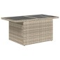 vidaXL 5-tlg. Garten-Sofagarnitur mit Kissen Hellgrau Poly Rattan vidaXL 5-tlg. Garten-Sofagarnitur mit Kissen Hellgrau Poly Rattan