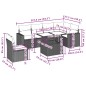 vidaXL 7-tlg. Garten-Sofagarnitur mit Kissen Hellgrau Poly Rattan vidaXL 7-tlg. Garten-Sofagarnitur mit Kissen Hellgrau Poly Rattan