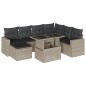 vidaXL 8-tlg. Garten-Sofagarnitur mit Kissen Hellgrau Poly Rattan vidaXL 8-tlg. Garten-Sofagarnitur mit Kissen Hellgrau Poly Rattan