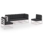vidaXL 5-tlg. Garten-Lounge-Set mit Kissen Kiefer Massivholz vidaXL 5-tlg. Garten-Lounge-Set mit Kissen Kiefer Massivholz