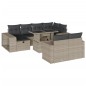 vidaXL 11-tlg. Garten-Sofagarnitur mit Kissen Hellgrau Poly Rattan vidaXL 11-tlg. Garten-Sofagarnitur mit Kissen Hellgrau Poly Rattan