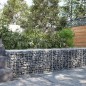 vidaXL Gabione mit Deckel 200x50x50 cm Verzinktes Eisen vidaXL Gabione mit Deckel 200x50x50 cm Verzinktes Eisen