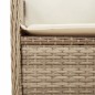 vidaXL 3-tlg. Garten-Sofagarnitur mit Kissen Beige Poly Rattan vidaXL 3-tlg. Garten-Sofagarnitur mit Kissen Beige Poly Rattan