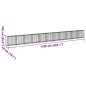 vidaXL Gabione mit Deckel 1100x50x100 cm Verzinktes Eisen vidaXL Gabione mit Deckel 1100x50x100 cm Verzinktes Eisen