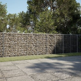 vidaXL Gabione mit Deckel 500x50x100 cm Verzinktes Eisen