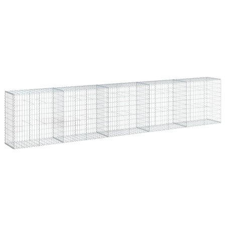 vidaXL Gabione mit Deckel 500x50x100 cm Verzinktes Eisen