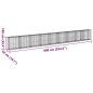 vidaXL Gabione mit Deckel 900x50x100 cm Verzinktes Eisen vidaXL Gabione mit Deckel 900x50x100 cm Verzinktes Eisen