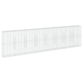vidaXL Gabione mit Deckel 800x50x200 cm Verzinktes Eisen