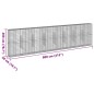 vidaXL Gabione mit Deckel 800x50x200 cm Verzinktes Eisen vidaXL Gabione mit Deckel 800x50x200 cm Verzinktes Eisen