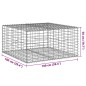vidaXL Gabione mit Deckel 100x100x50 cm Verzinktes Eisen vidaXL Gabione mit Deckel 100x100x50 cm Verzinktes Eisen