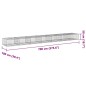 vidaXL Gabione mit Deckel 700x100x50 cm Verzinktes Eisen vidaXL Gabione mit Deckel 700x100x50 cm Verzinktes Eisen