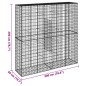 vidaXL Gabione mit Deckel 200x50x200 cm Verzinktes Eisen vidaXL Gabione mit Deckel 200x50x200 cm Verzinktes Eisen